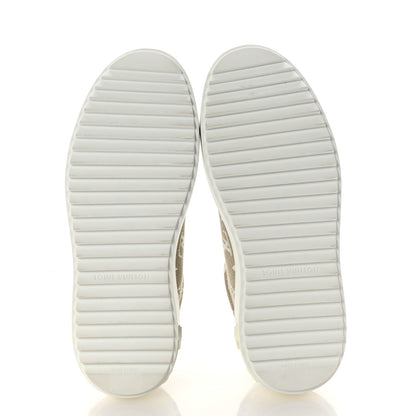 Louis Vuitton Denim Monogram Time Out Sneakers 36 Beige 7 of 11