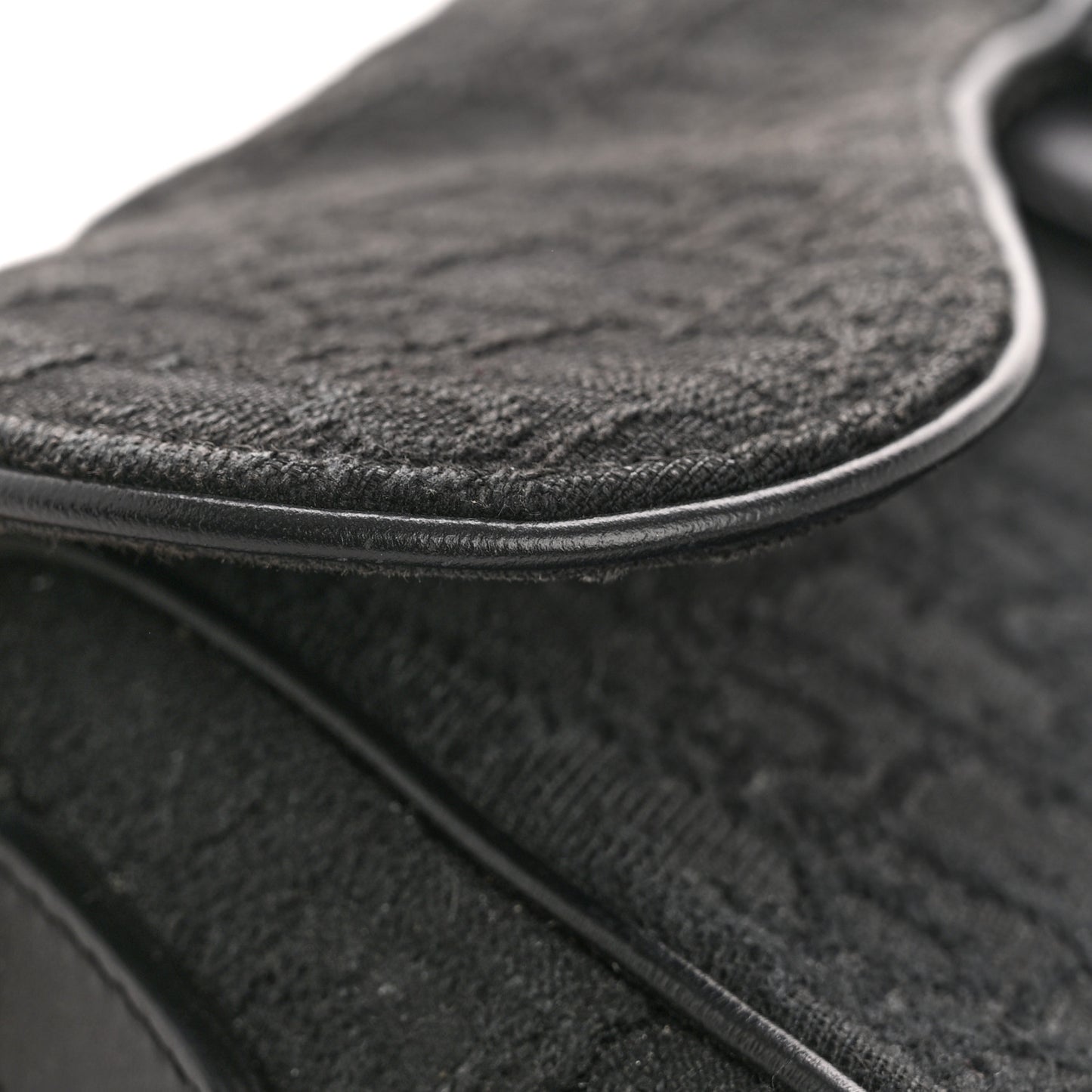 Monogram Saddle Bag Black
