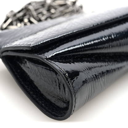Christian Louboutin Patent Vog Small Loubitwist Clutch Black 8 of 9