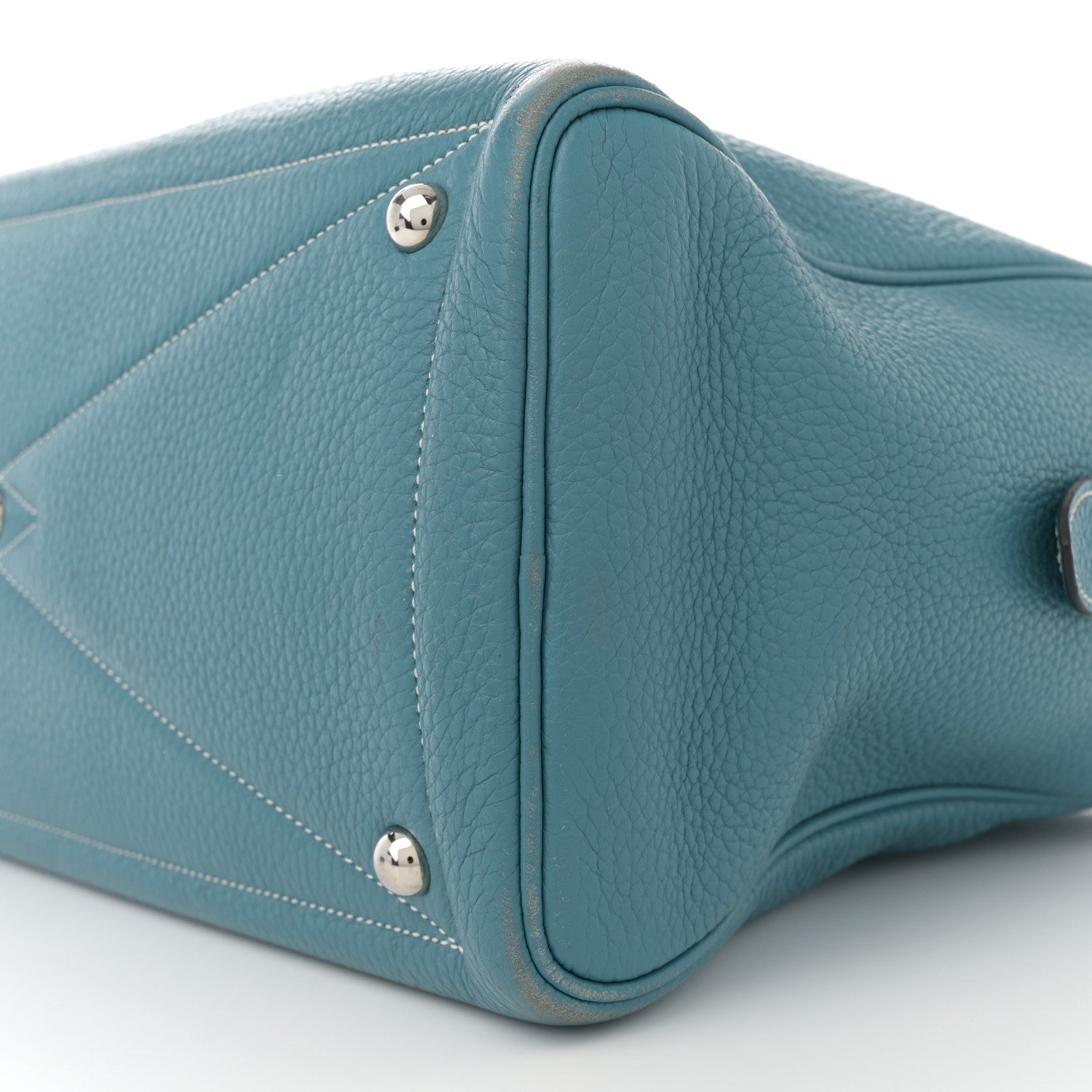 Hermes Taurillon Clemence Victoria II 35 Blue Jean 10 of 14