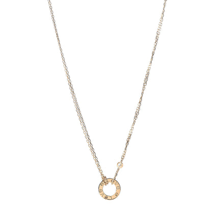 Cartier 18K Yellow Gold 2 Diamond LOVE Necklace 1 of 7
