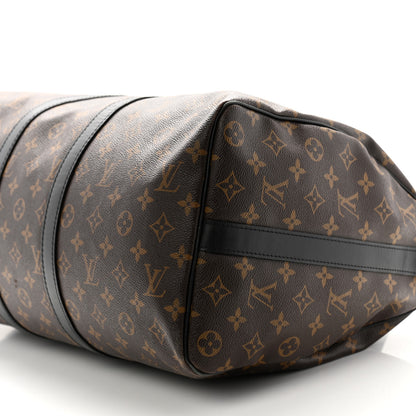 Louis Vuitton Monogram Macassar Keepall Bandouliere 45 10 of 14