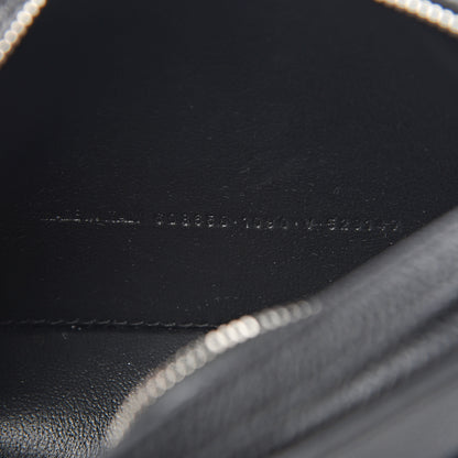 Balenciaga Grained Calfskin Logo XS Ville Top Handle Camera Bag Black White 6 of 8