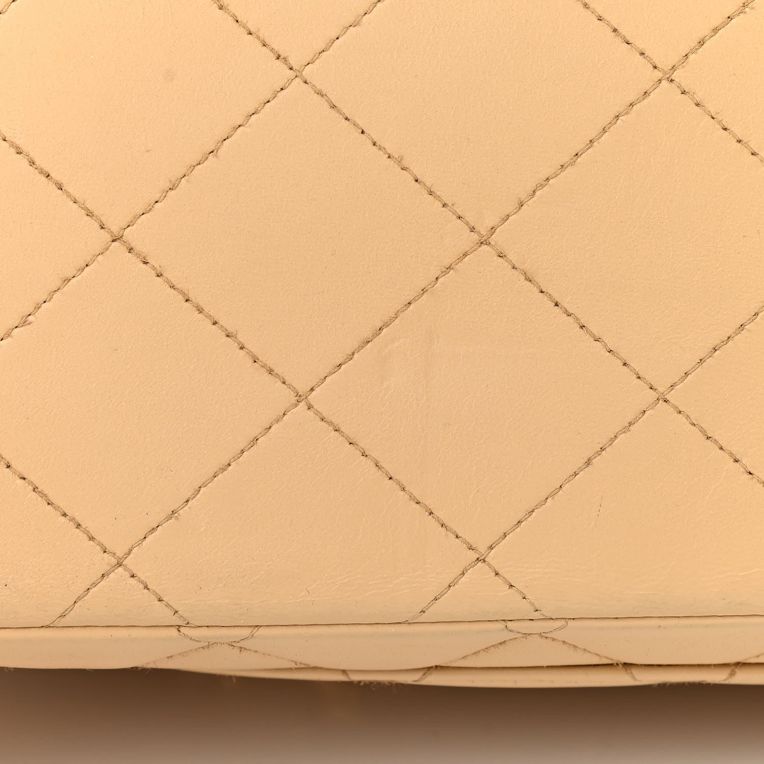 Chanel Lambskin Quilted XL Jumbo Single Flap Beige 14 of 14