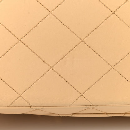 Chanel Lambskin Quilted XL Jumbo Single Flap Beige 14 of 14