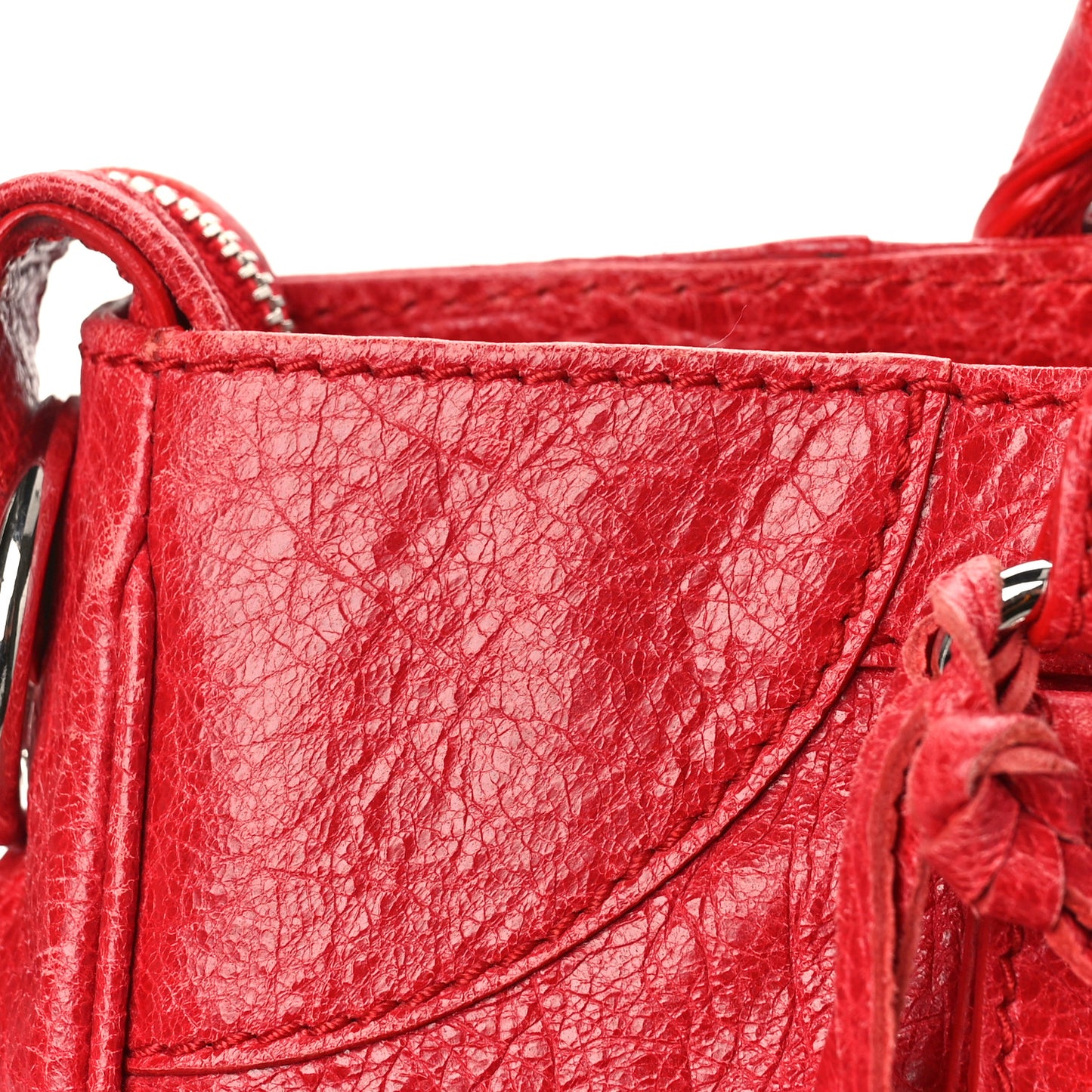 Agneau Giant 12 Silver Hardware Velo Rouge Cardinal