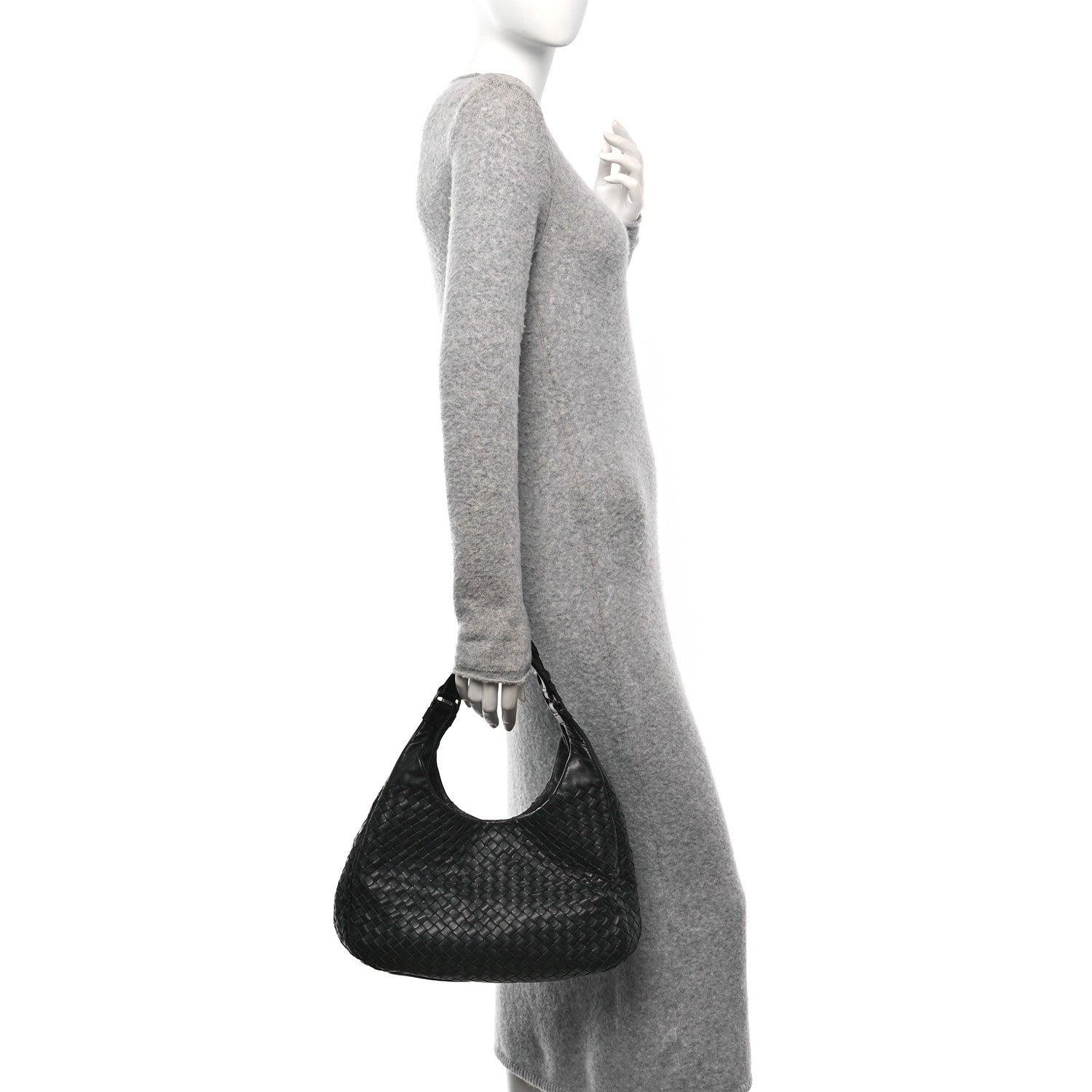 Bottega Veneta Nappa Intrecciato Medium Campana Hobo Black 2 of 11