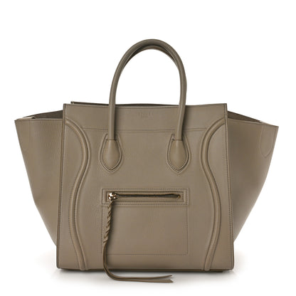 Celine Supple Calfskin Medium Phantom Luggage Beige 1 of 11