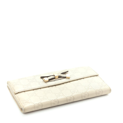 Gucci Guccissima Princy Continental Wallet Off White 4 of 8