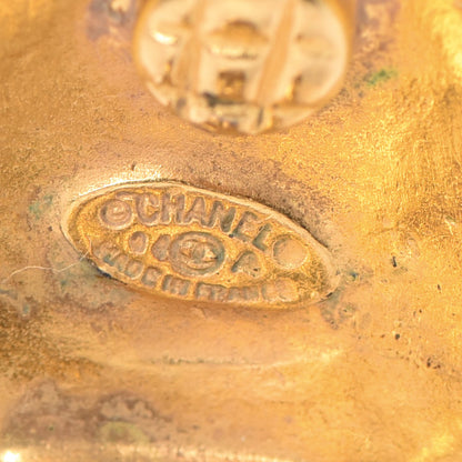 Chanel CC Clip On Earrings Gold 4 of 5