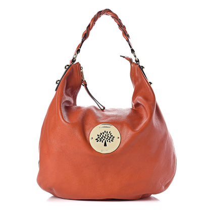 Mulberry Soft Spongy Calfskin Large Daria Hobo Burnt Orange 1 of 11