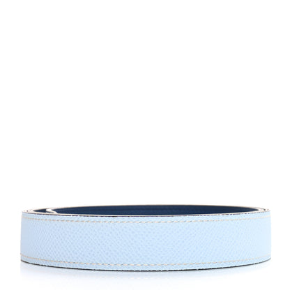 Hermes Swift Epsom 24mm Belt Strap 80 32 Bleu Brume Navy 2 of 5
