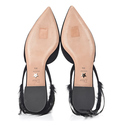 Christian Dior Suede Feather Dior Ethnie Flats 38.5 Black 7 of 11