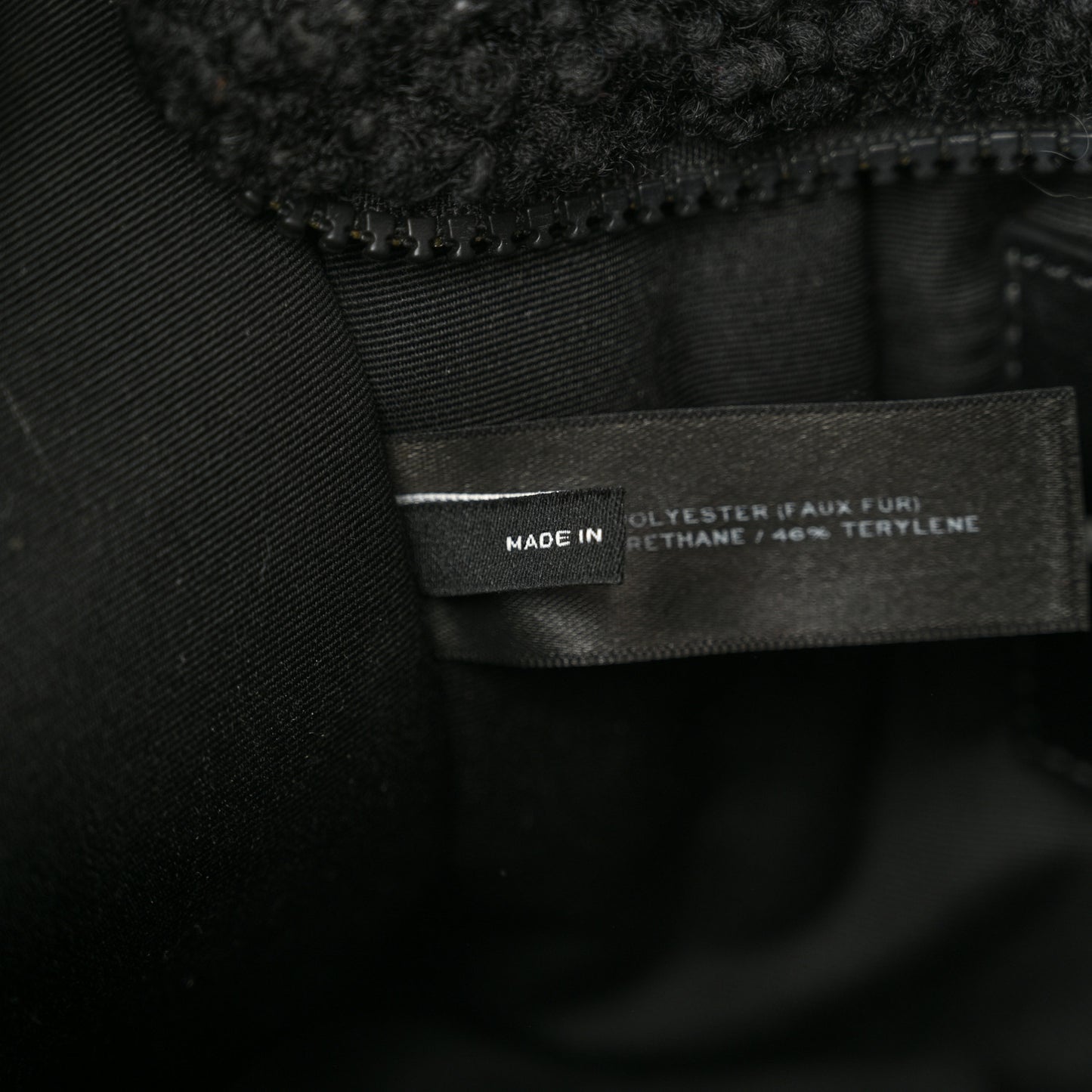 Polyester Cotton Mini The Teddy Traveler Tote Bag Black