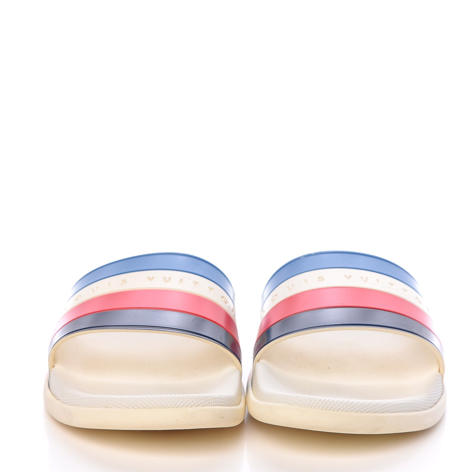 Louis Vuitton Rubber Mens Waterline Mule Sandals 11 White 2 of 15