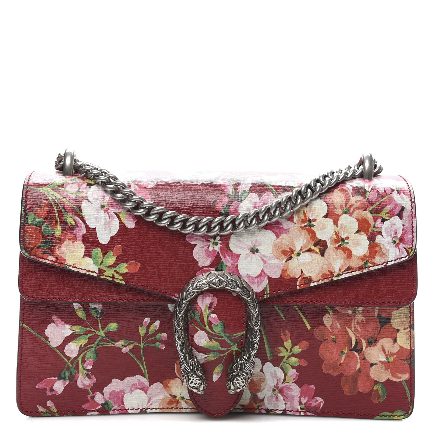 Calfskin Blooms Print Small Dionysus Shoulder Bag Romantic Cherry Multicolor