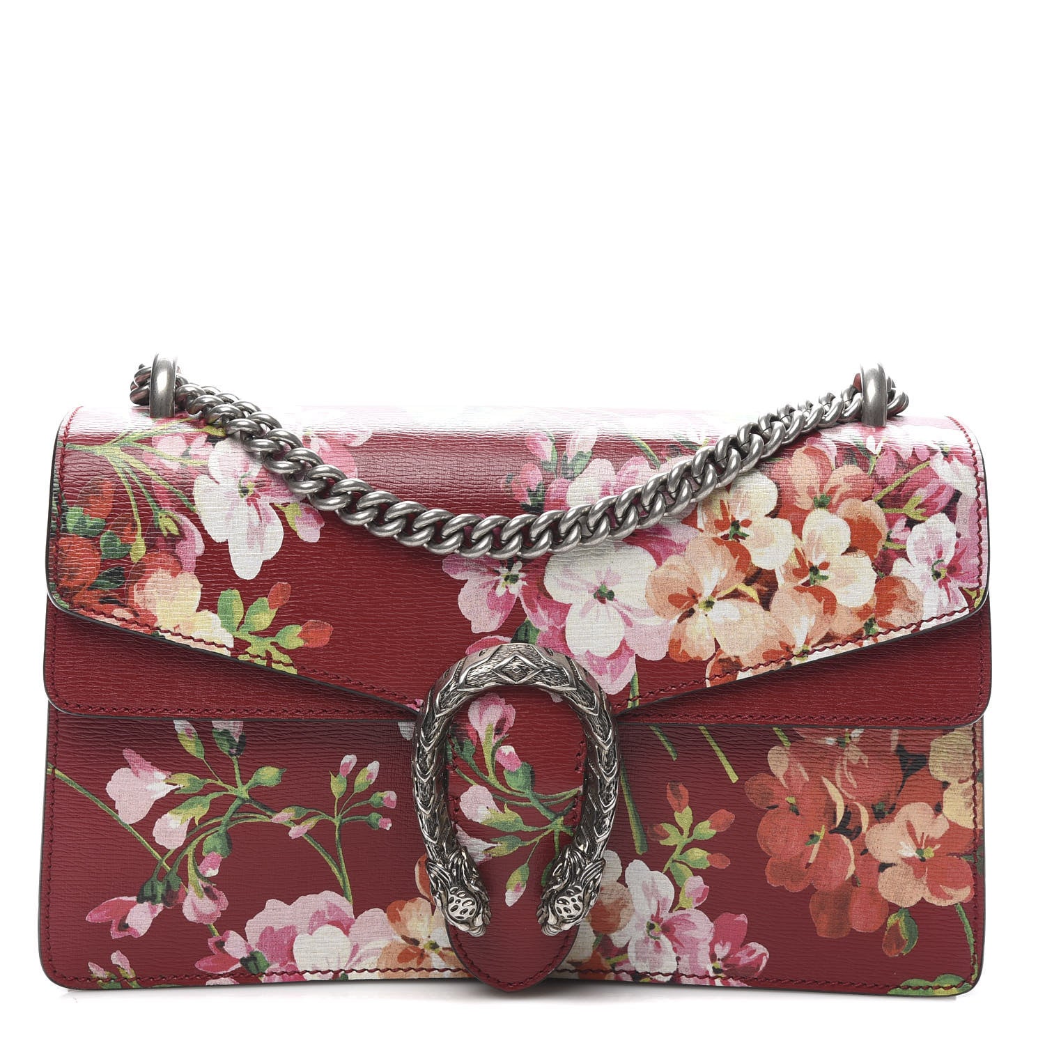 Gucci Calfskin Blooms Print Small Dionysus Shoulder Bag Romantic Cherry Multicolor 1 of 10