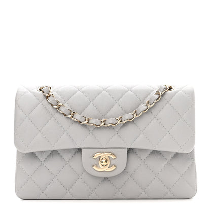 Chanel Caviar Quilted Small Double Flap Grey 1 of 10
