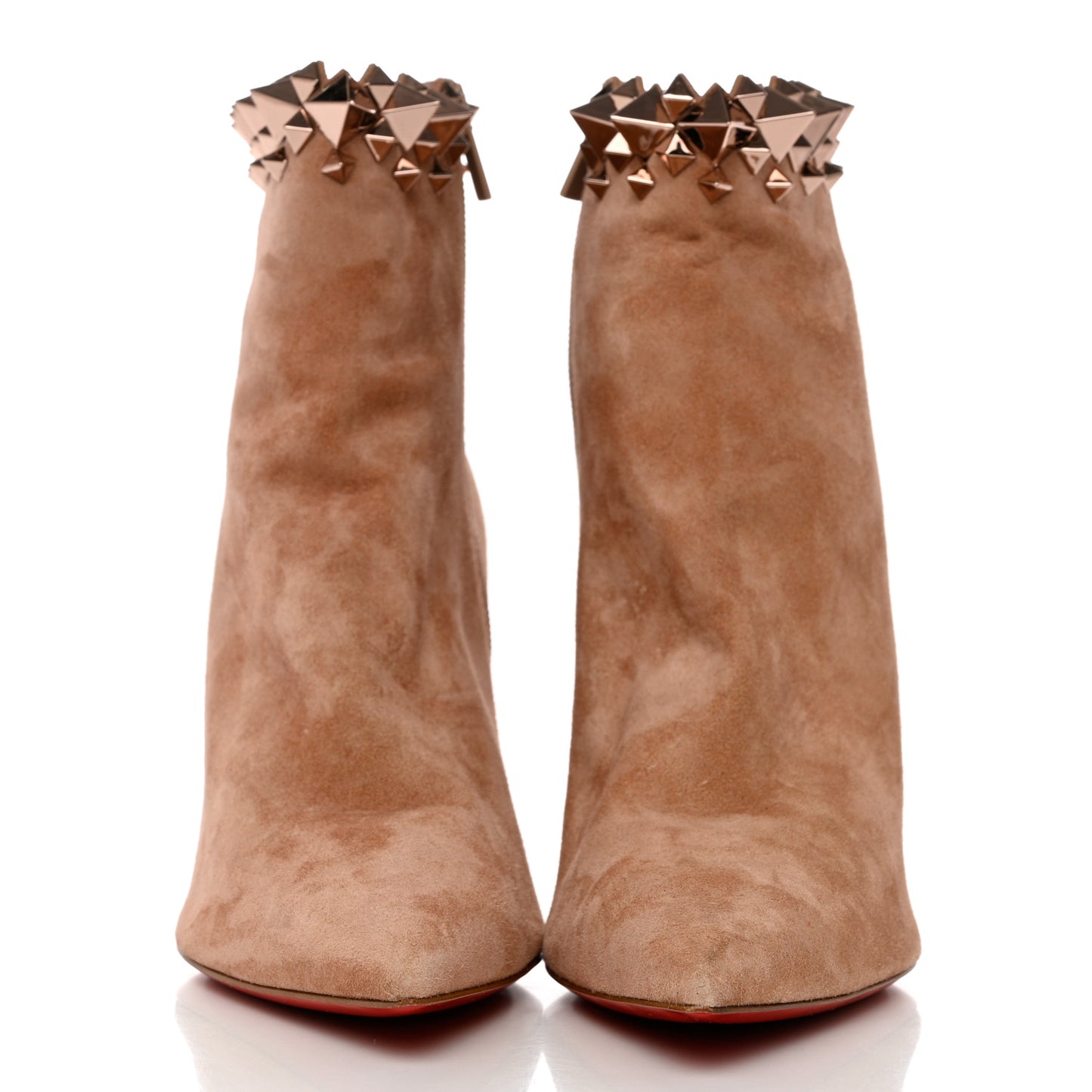 Veau Velours Firmamma 85 Booties 40 Courtisane Pink Bronze