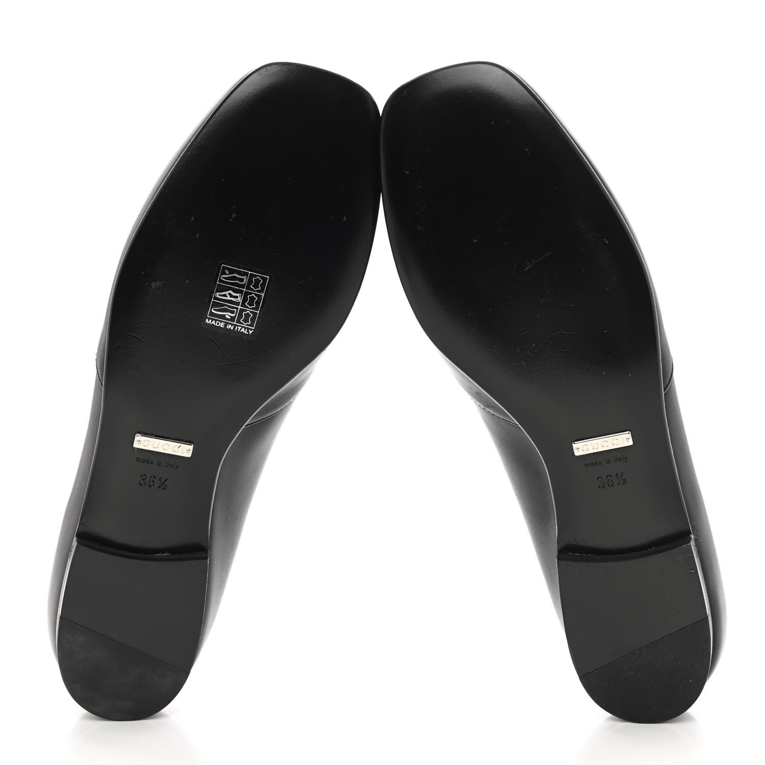 Gucci Calfskin Horsebit Loafers 36.5 Black 5 of 12