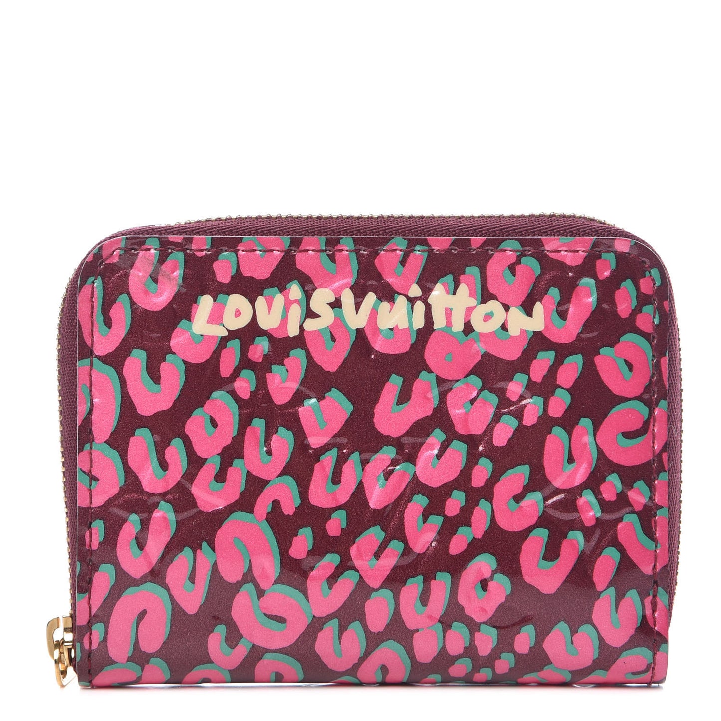 Vernis Leopard Zippy Coin Purse Rouge Fauviste