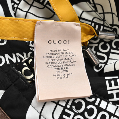 Gucci X THE NORTH FACE Nylon Reversible Self-Tie Bucket Hat XXS Black Yellow 14 of 14