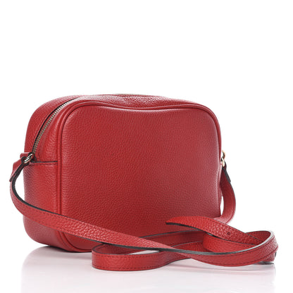 Gucci Pebbled Calfskin Small Soho Disco Bag Tabasco Red 3 of 11