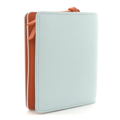 Loewe X SUNA FUJITA Satin Calfskin Penguins Compact Zip Wallet Blue Iceberg 3 of 8