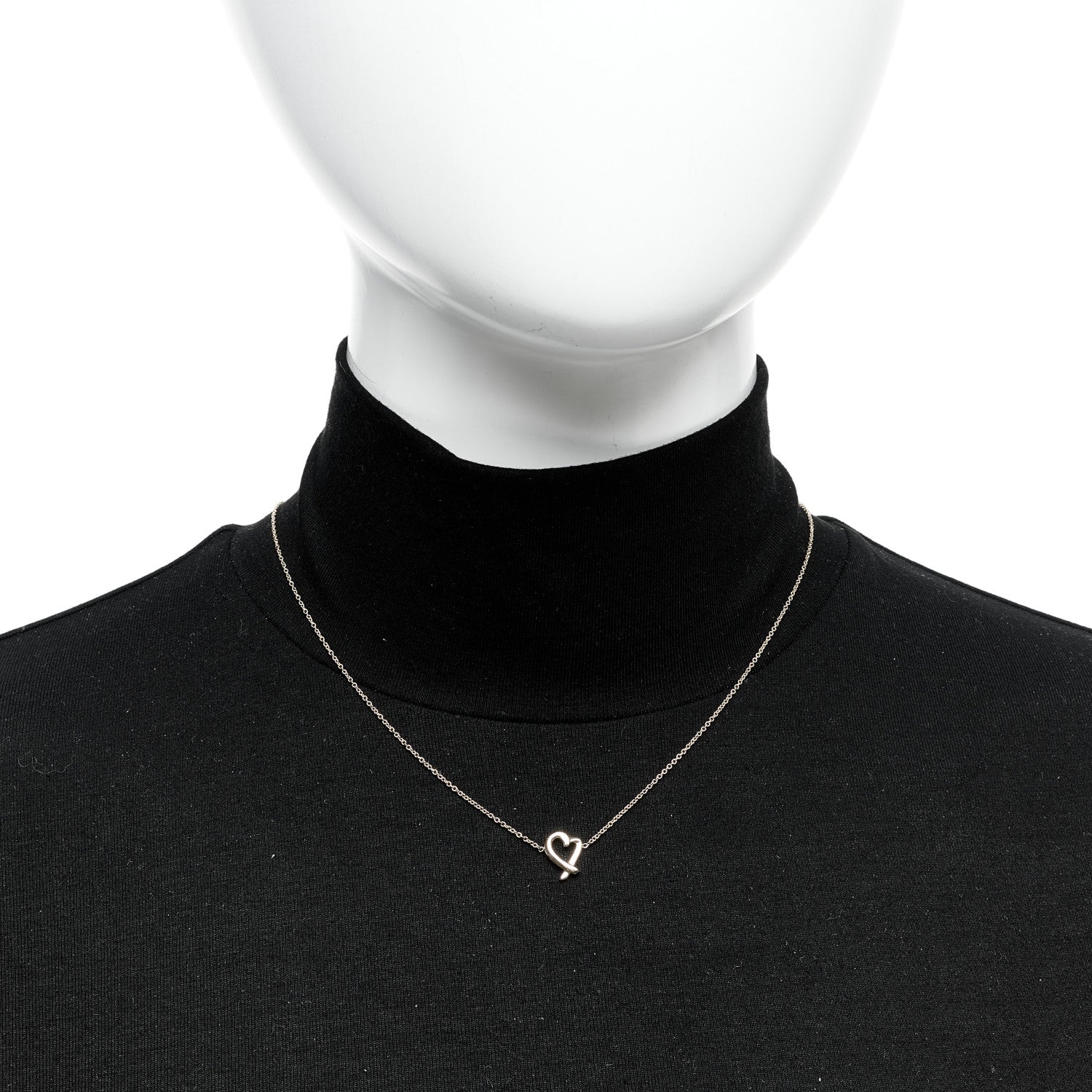 Tiffany 18K Yellow Gold Mini Paloma Picasso Loving Heart Pendant Necklace 2 of 6