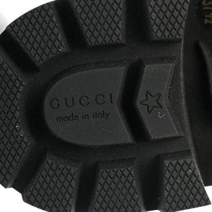 Gucci Calfskin Crystal GG Trip Chelsea Ankle Boots 37.5 Black 6 of 9