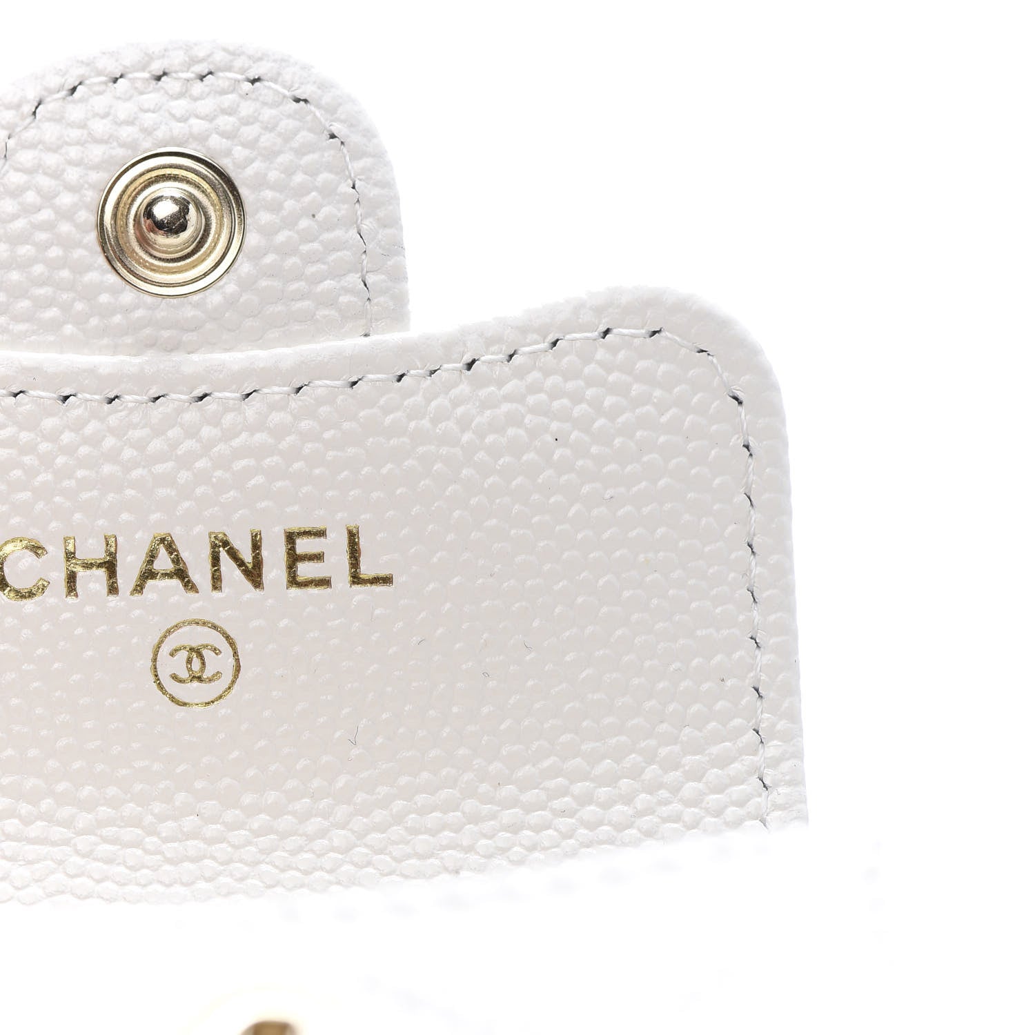 Chanel Caviar Quilted Airpods Pro Case White 8 of 12