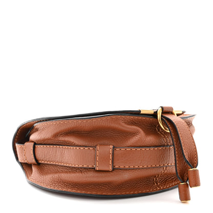 Chloe Grained Calfskin Small Marcie Saddle Bag Tan 4 of 11