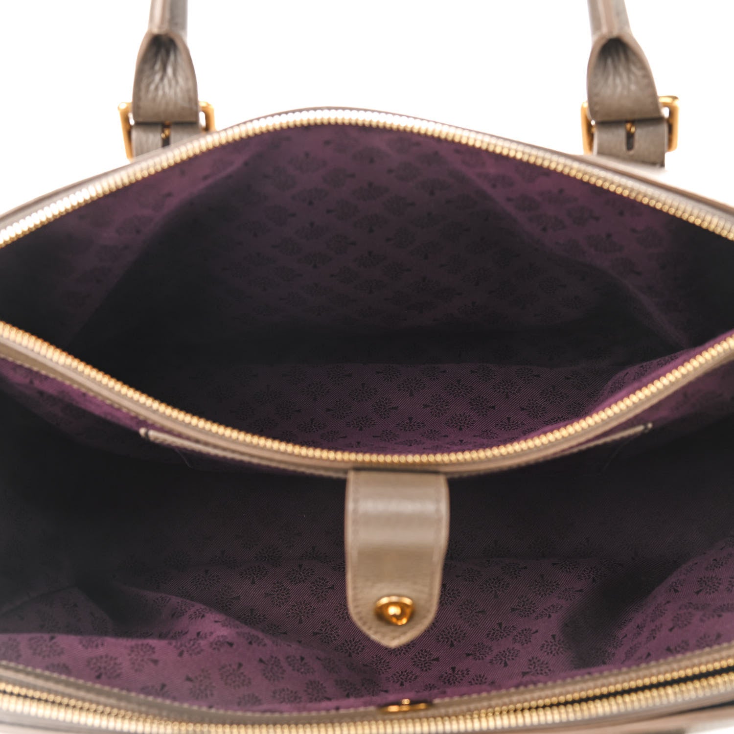 Mulberry Classic Grain Calfskin Bayswater Double Zip Tote Clay 5 of 10