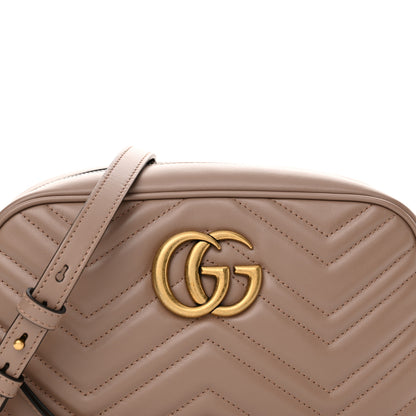 Gucci Calfskin Matelasse Small GG Marmont Chain Shoulder Bag Porcelain Rose 8 of 10