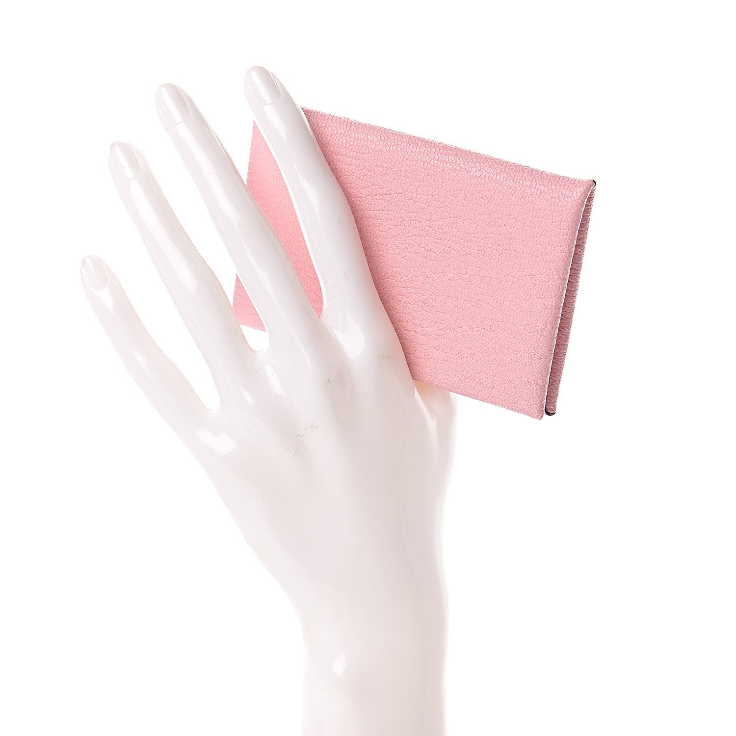 Hermes Chevre Mysore Calvi Card Case Rose Sakura 2 of 7