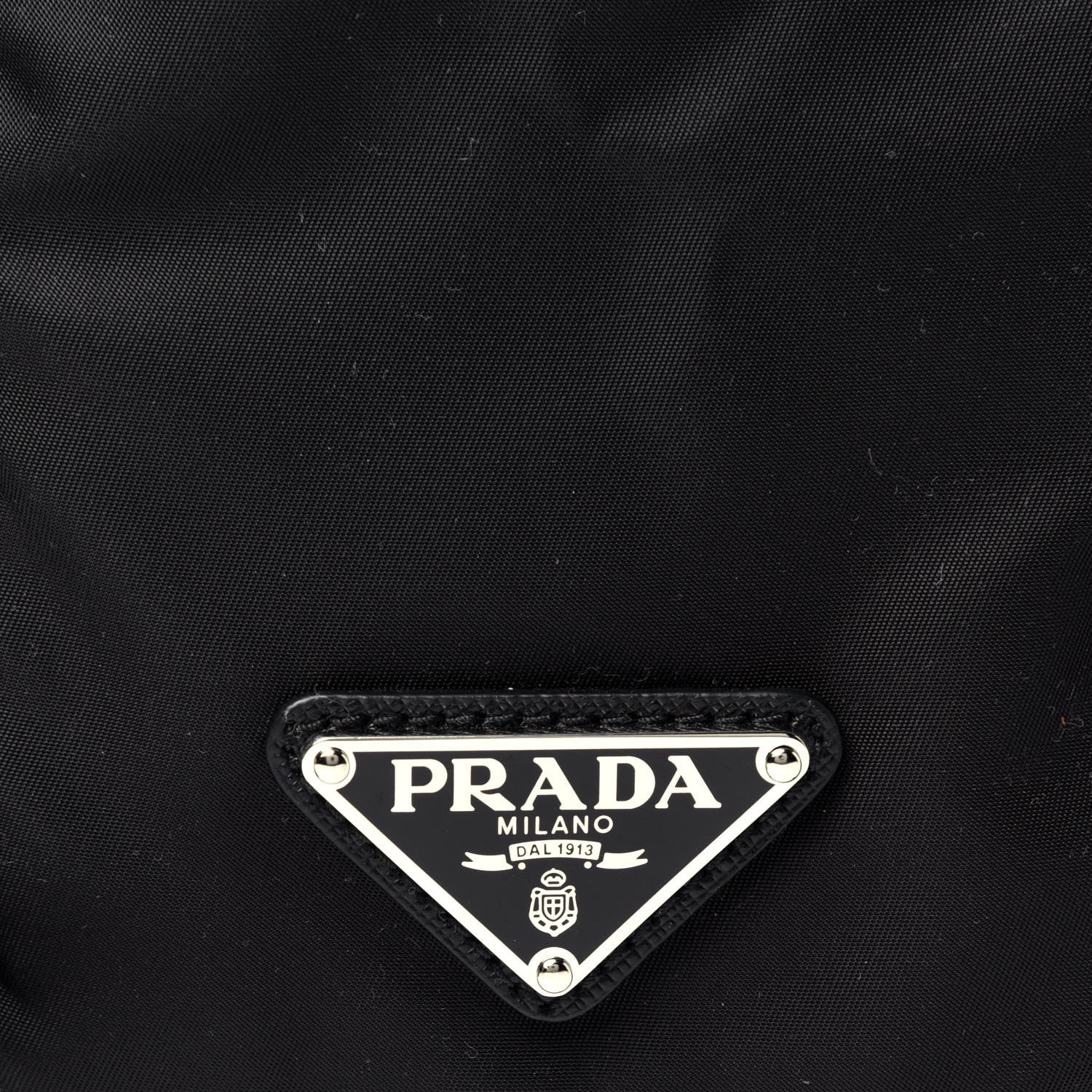 Prada Nylon New Vela Studded Backpack Black Green 10 of 10