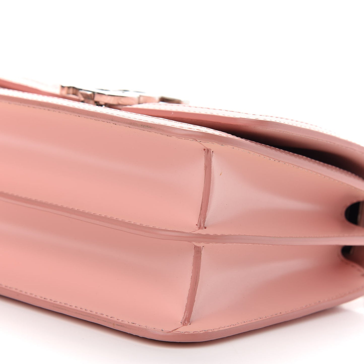 Calfskin Monogram Embossed Small TB Chain Bag Blush Pink