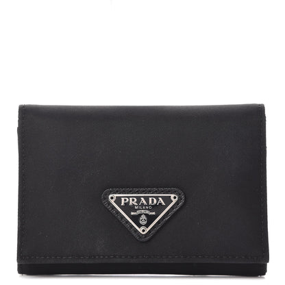 Prada Tessuto Nylon Card Holder Black 1 of 8