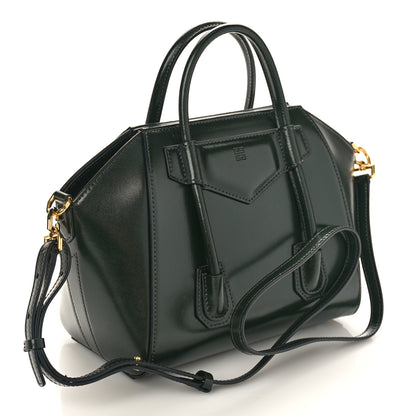 Givenchy Box Calfskin Lock Antigona Shoulder Bag Green Forest 3 of 8