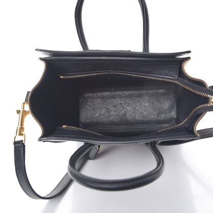 Celine Smooth Calfskin Suede Nano Tri-Color Luggage 5 of 12