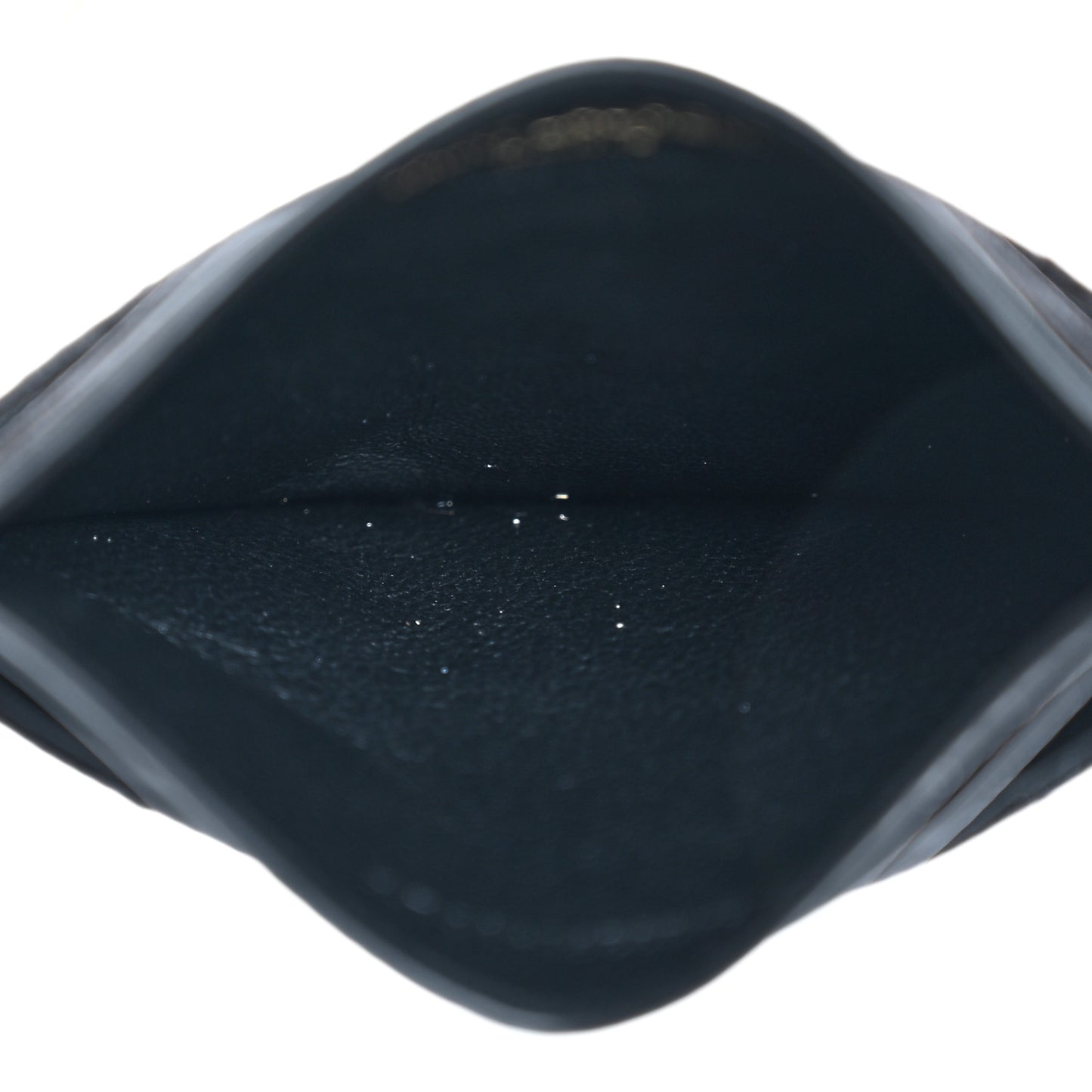 Grain De Poudre Matelasse Chevron Monogram Credit Card Case Black