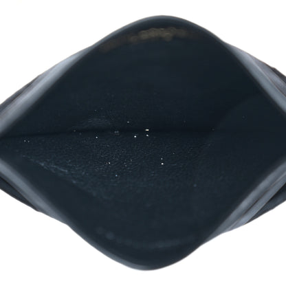 Saint Laurent Grain De Poudre Matelasse Chevron Monogram Credit Card Case Black 5 of 11