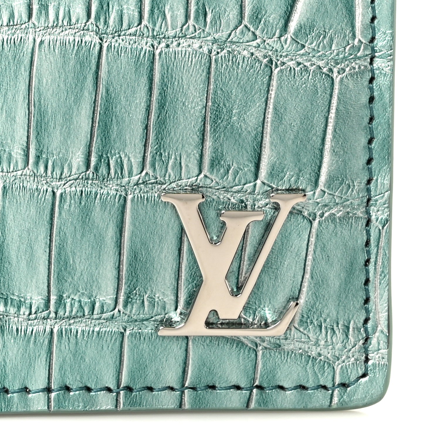 Louis Vuitton Crocodile Pocket Organizer Bleu Pool 7 of 7