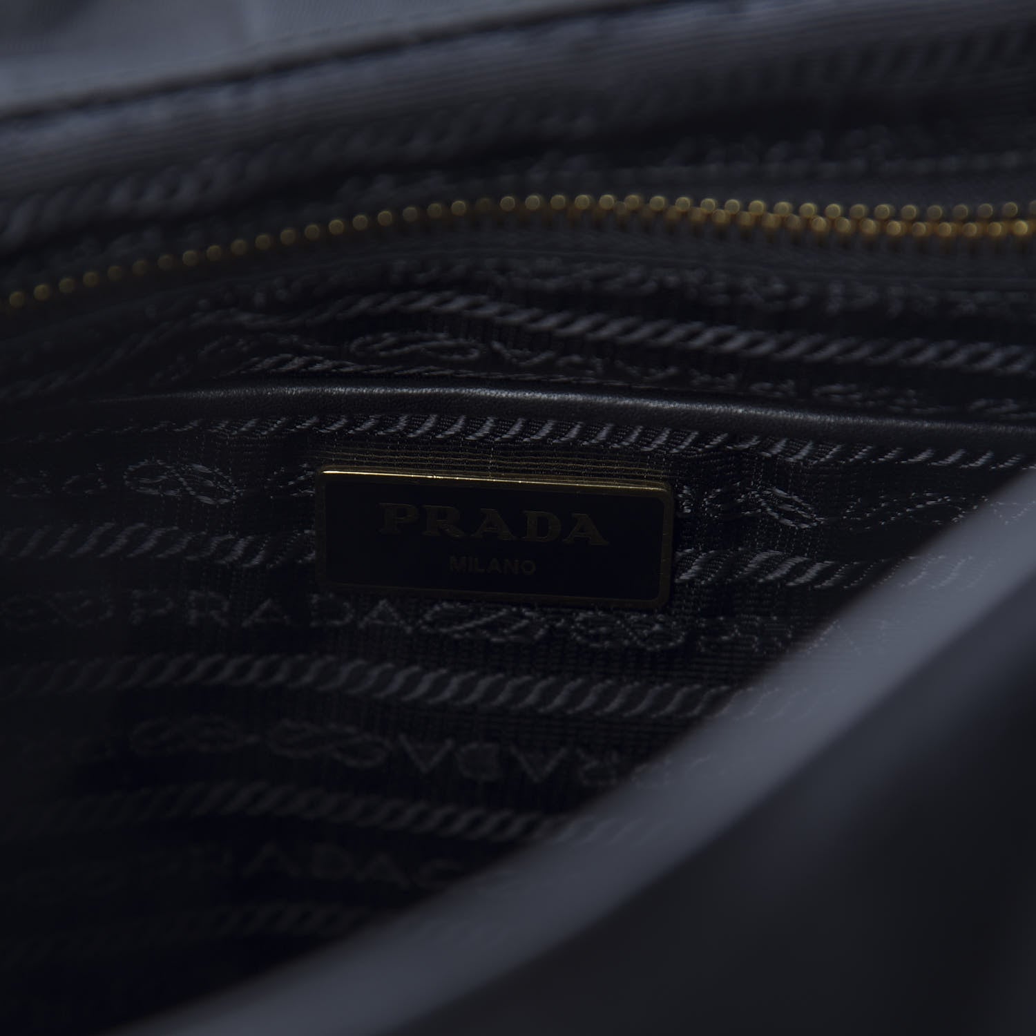 Prada Tessuto Nylon Soft Calfskin Backpack Black 7 of 9