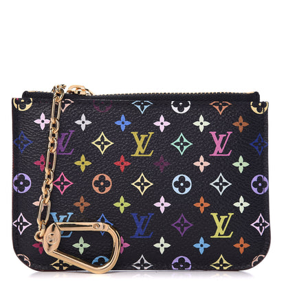Louis Vuitton Monogram Multicolor Key Pouch Black Grenade 1 of 7