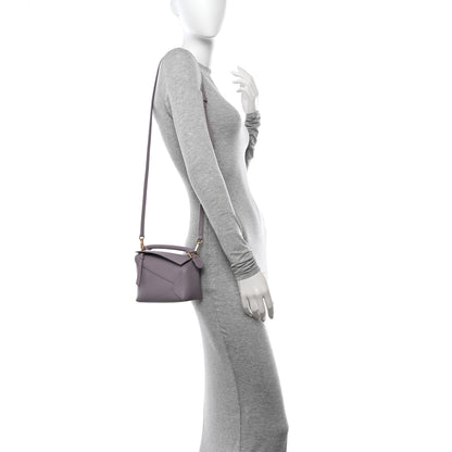 Loewe Calfskin Mini Puzzle Edge Bag Pale Aubergine Glaze 2 of 10