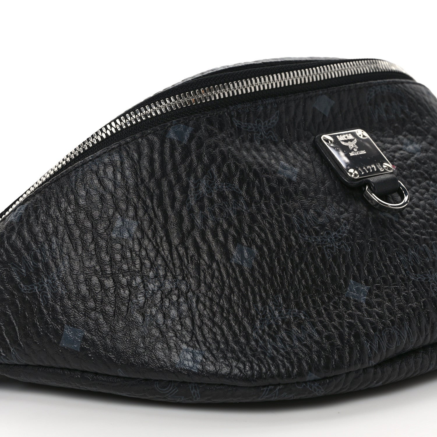 MCM Visetos Small Stark Belt Bag Black 7 of 8