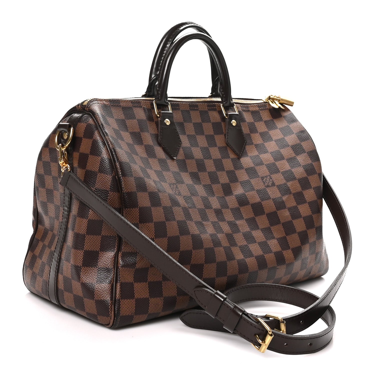 Louis Vuitton Damier Ebene Speedy Bandouliere 35 3 of 10