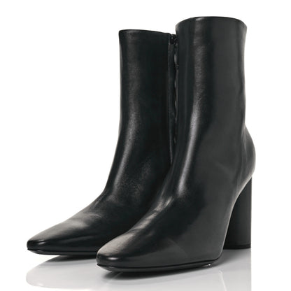 Balenciaga Shiny Sheepskin 20mm Oval Booties 40 Black 3 of 8
