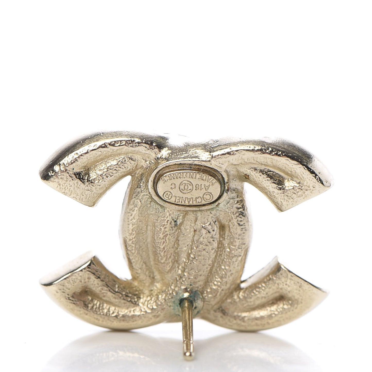 Crystal CC Earrings Gold